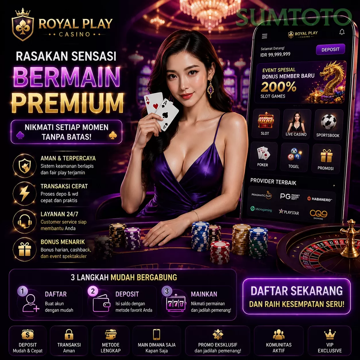 Main sumtotoq Menang Jackpot Besar